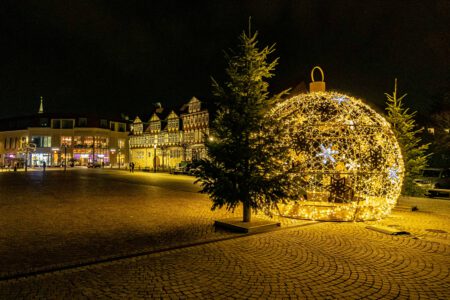Weihnachtskugel Schlossplatz Wolfenbüttel