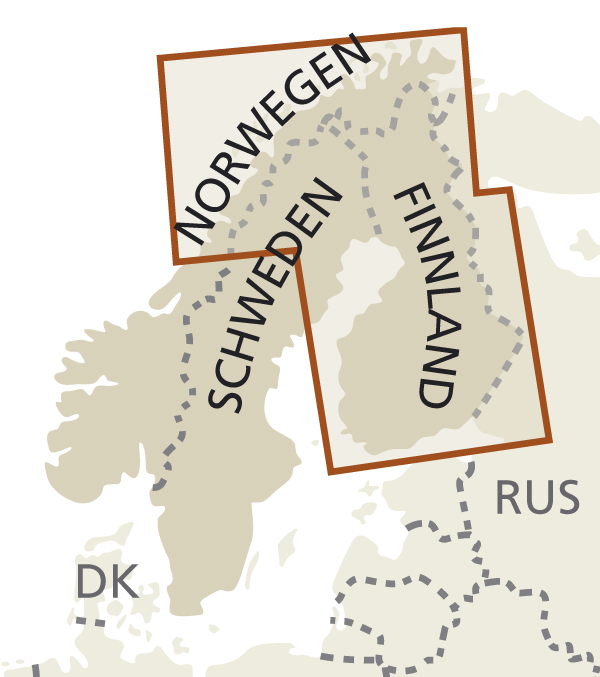 Blattschnitt Finnland Nordskand