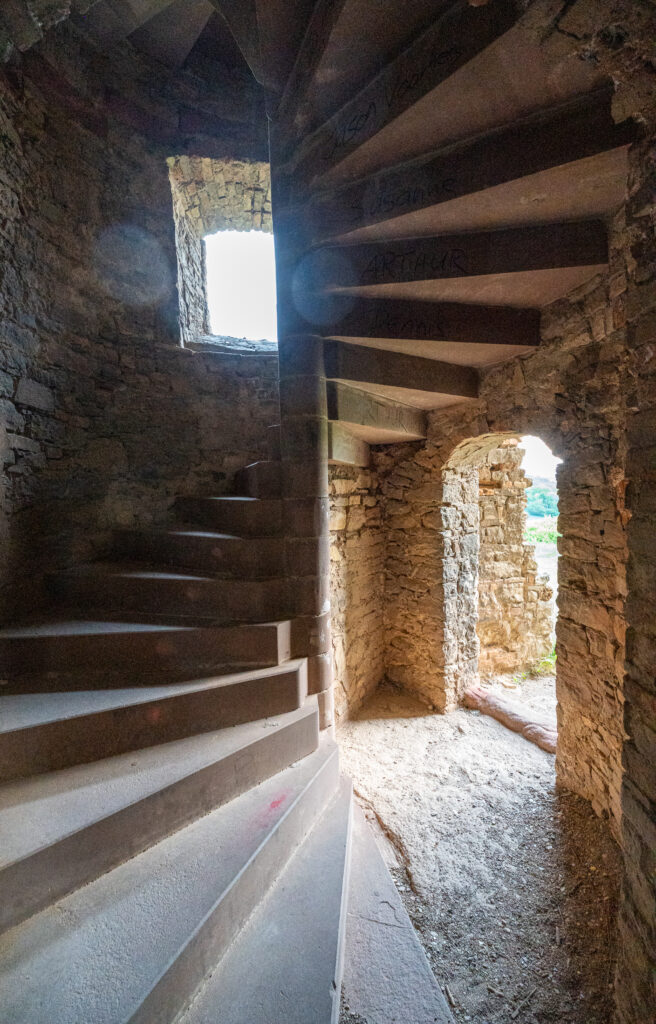 Treppenhaus Burgruine Arnstein
