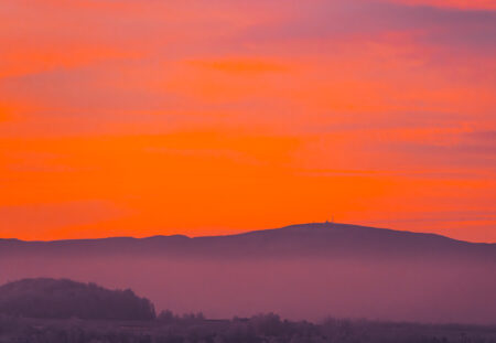 Der brocken am morgen