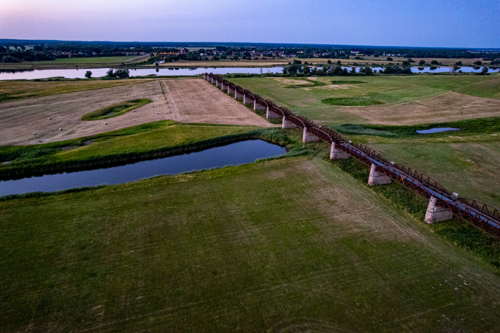 Dömitzer eisenbahnbrücke von oben