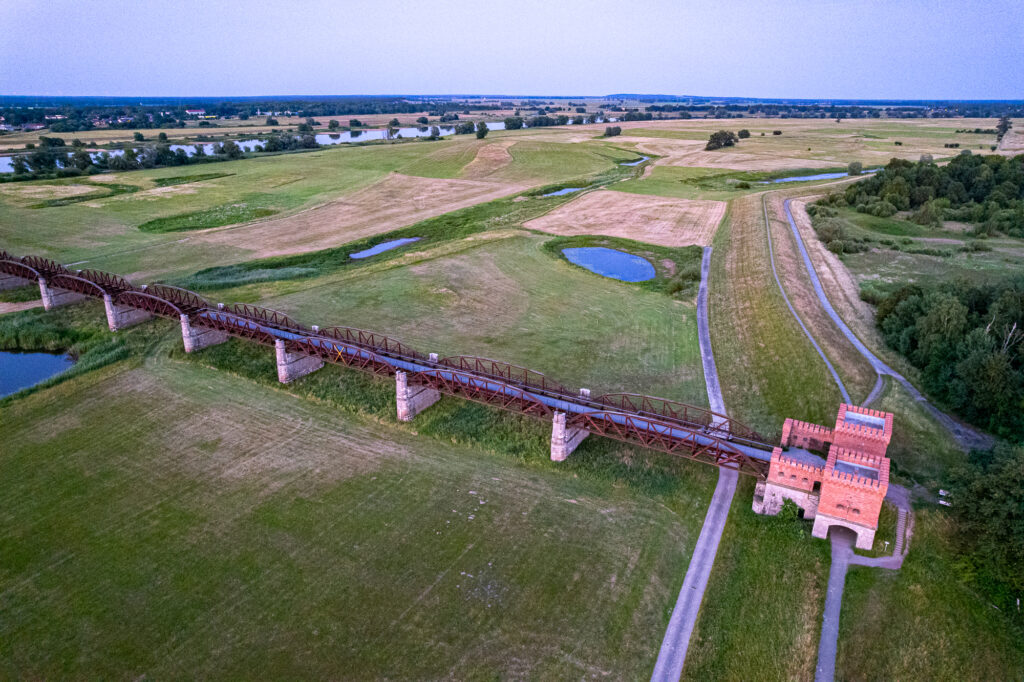 Dömitzer eisenbahnbrücke von oben