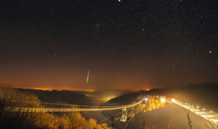 Geminiden Sternschnuppe Dezember