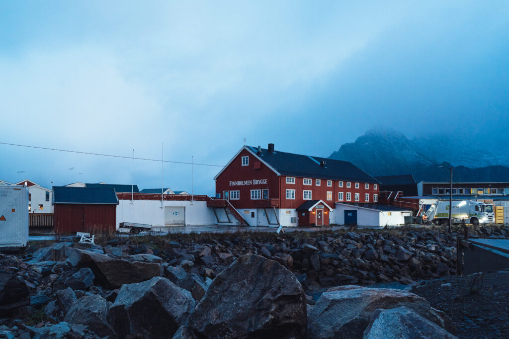 Finnholmen Brygge am Morgen