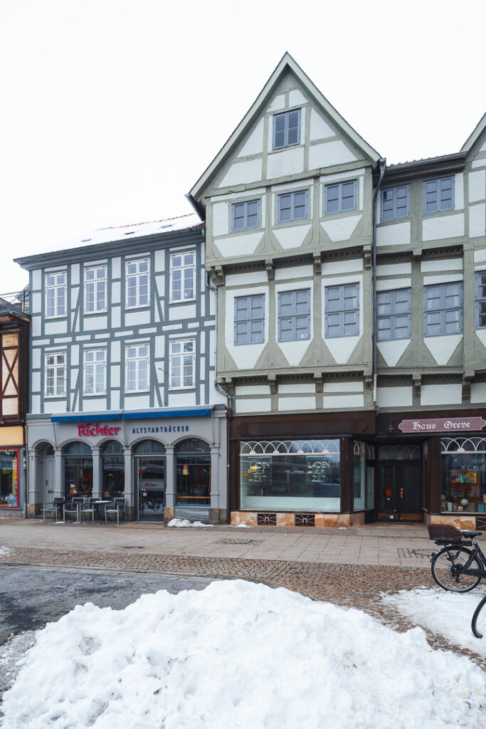Fachwerkhaus Kornmarkt Schnee