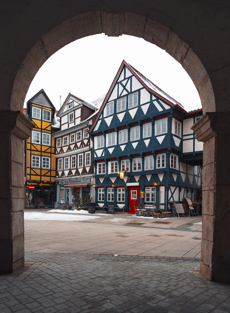 Rundgang durch die Stadt bei eisigen Temperaturen